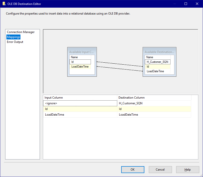 Output Destination Mappings