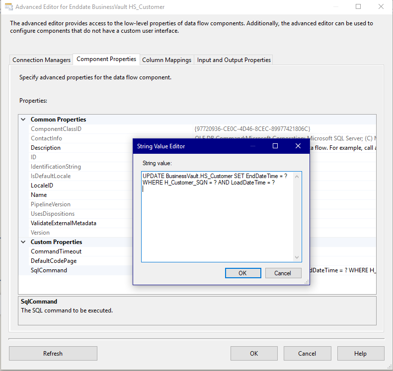 Output Enddate SQL Command